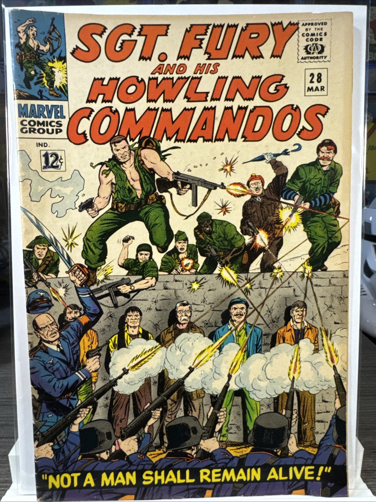 Sgt. Fury and his Howling Commandos #28 (Marvel Comics 1966) F+/VF- SILVER