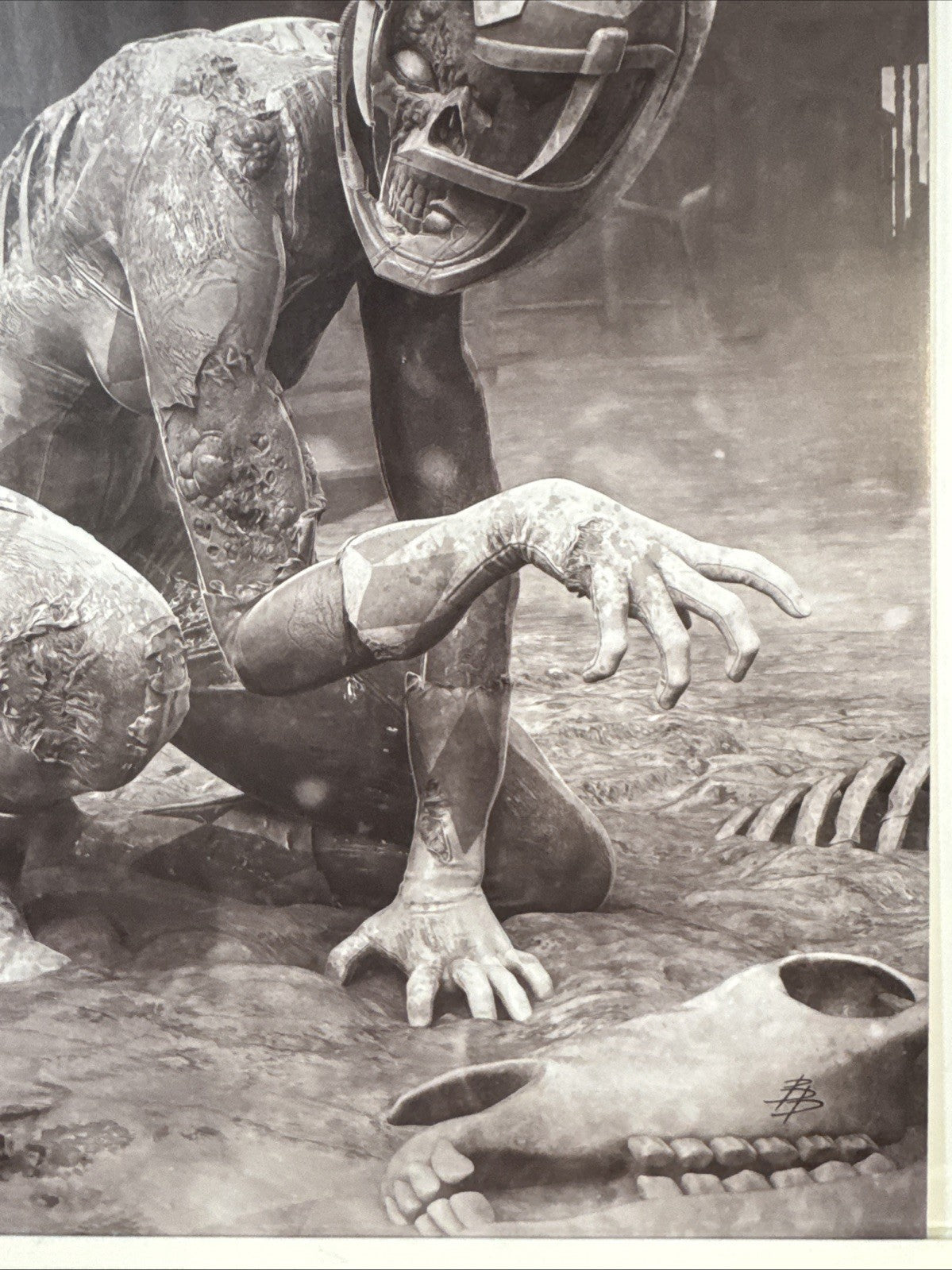 Mighty Morphin Power Rangers #117 1:10 Barends B&W Virgin Variant Zombie MODERN
