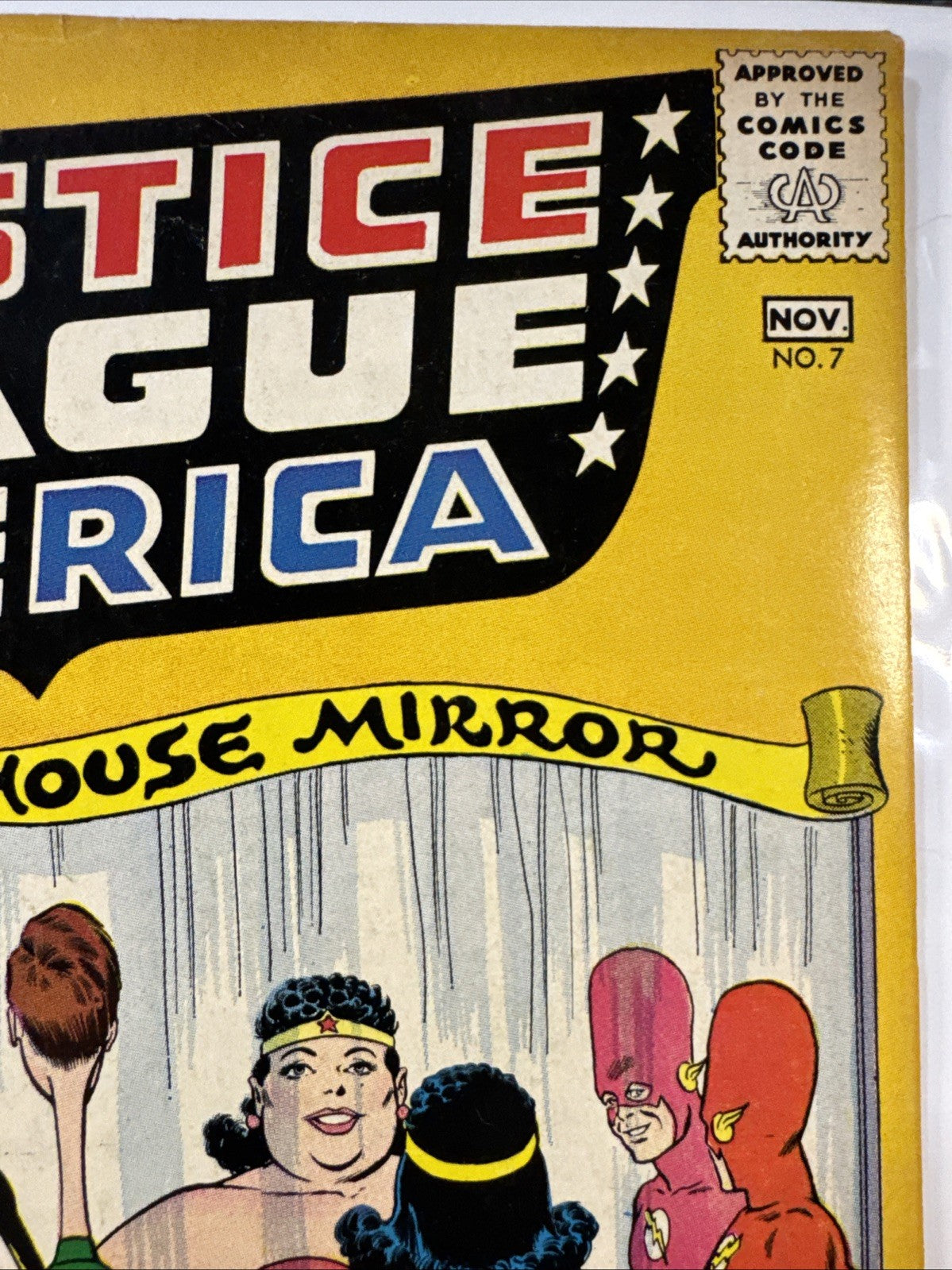 Justice League Of America #7 F+/VF- Last 10 Cent Cover! SILVER KEY