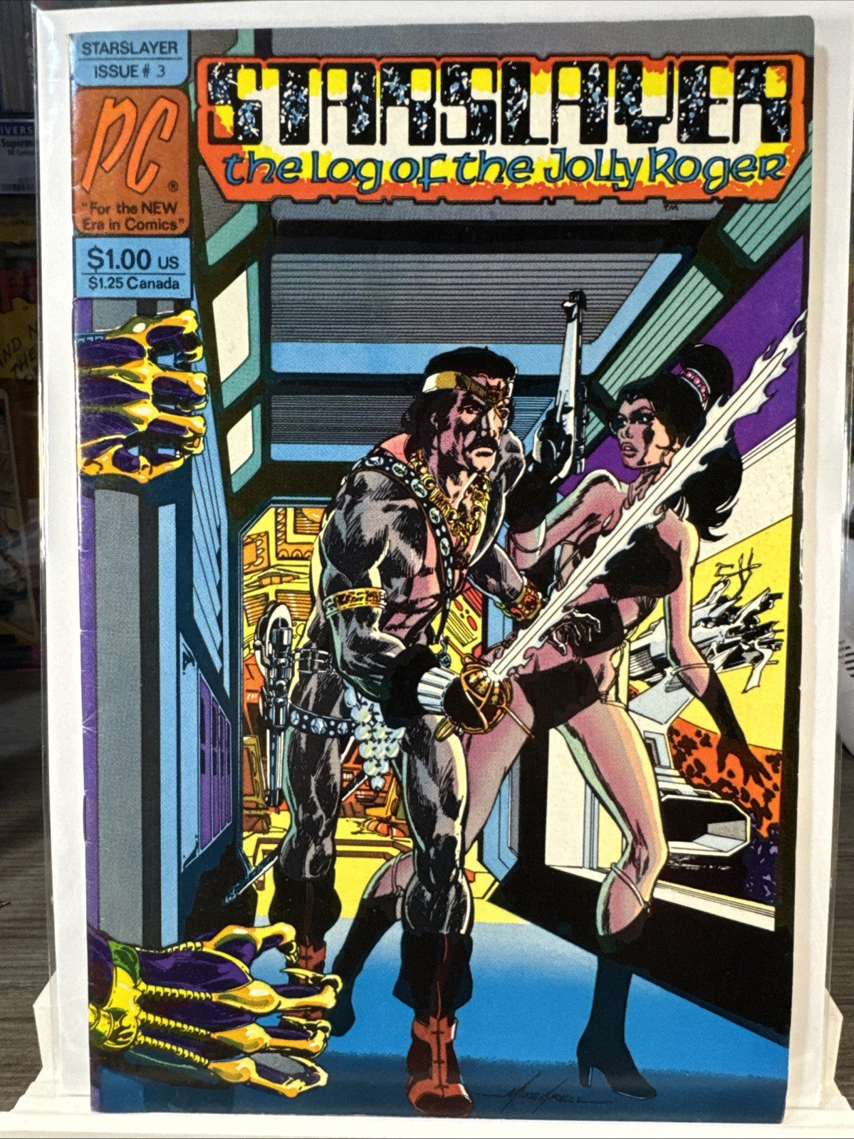 Starslayer #3 (1982, Pacific Comics) 2nd Rocketeer Dave Stevens BRONZE KEY