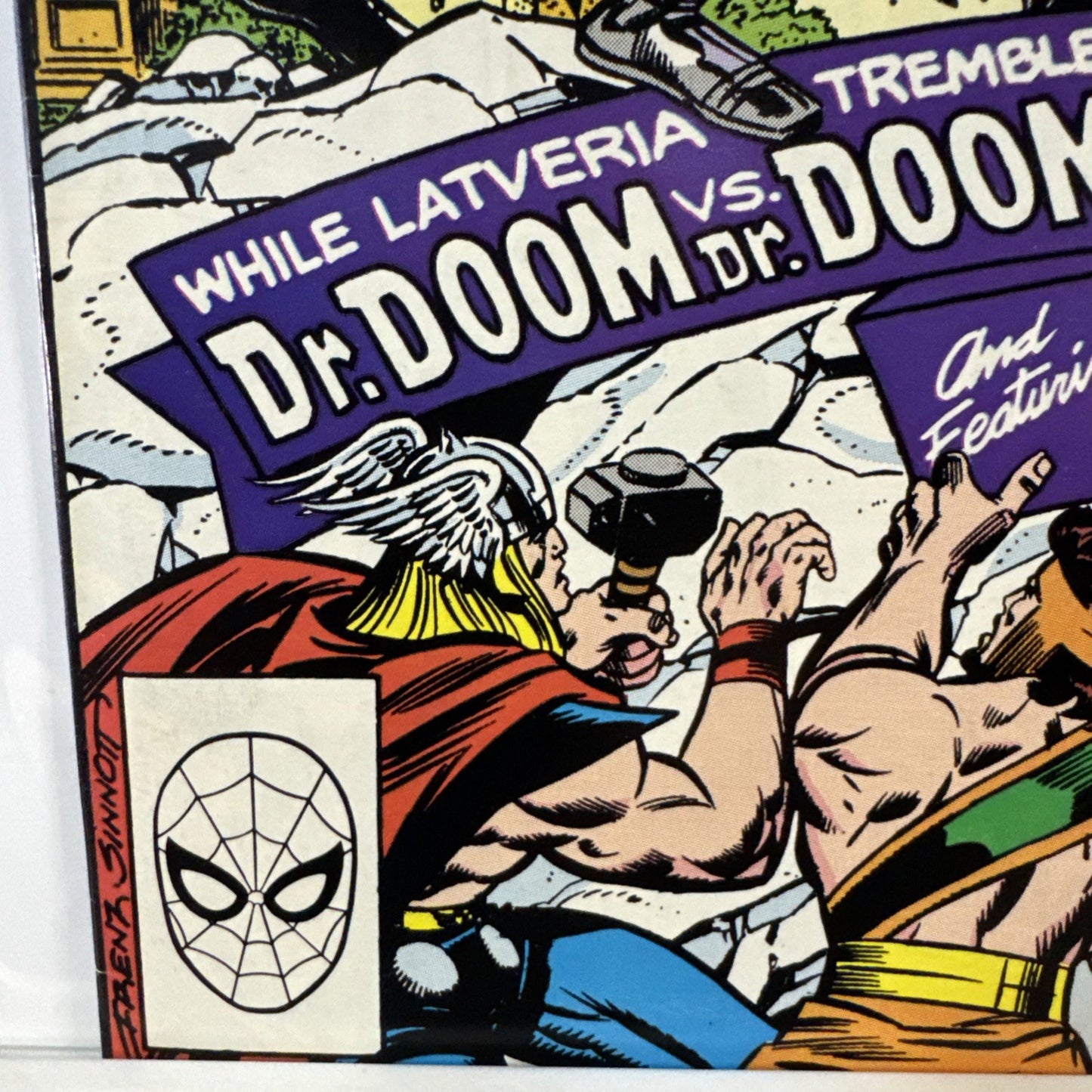The Mighty Thor #410 (Marvel Comics Mid November 1989) COPPER DOOM KEY