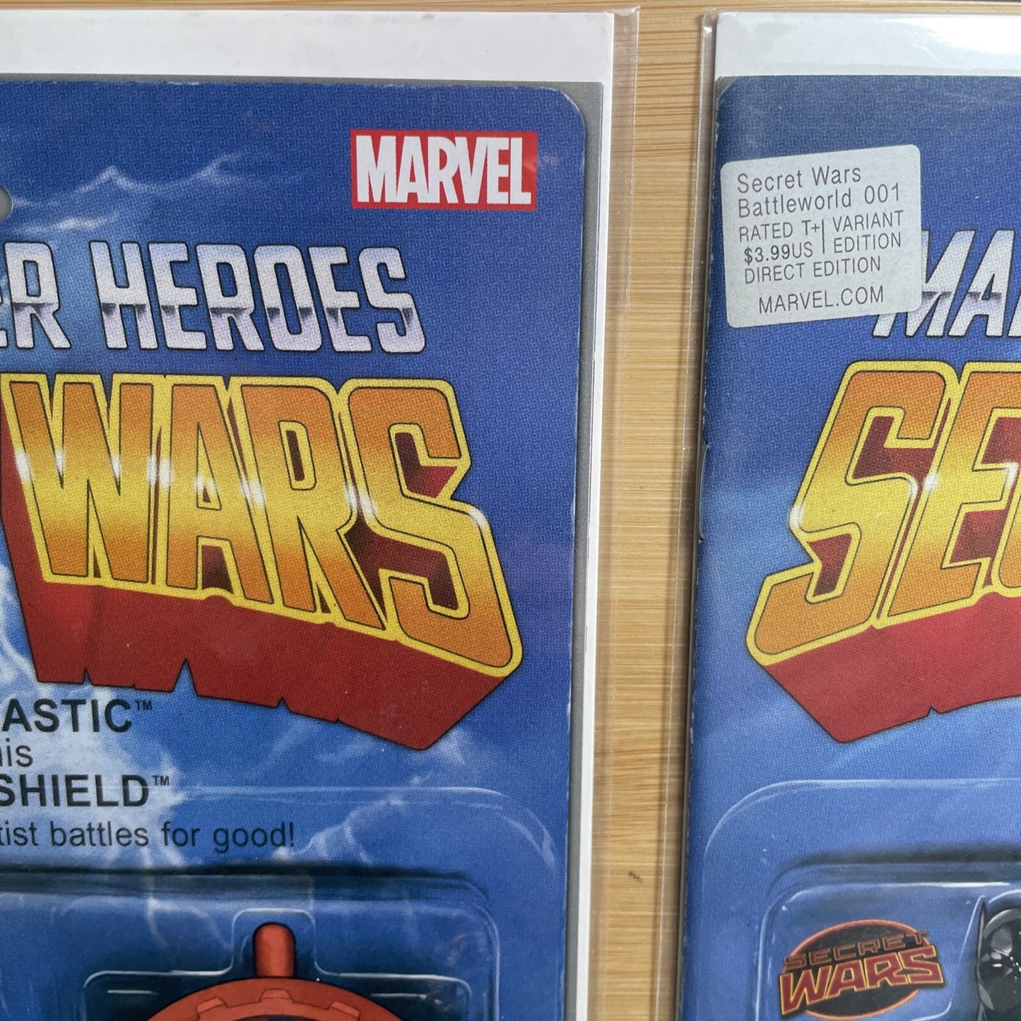 Secret Wars JTC Action Figure Variant Lot Mr. Fantastic & Black Panther NM