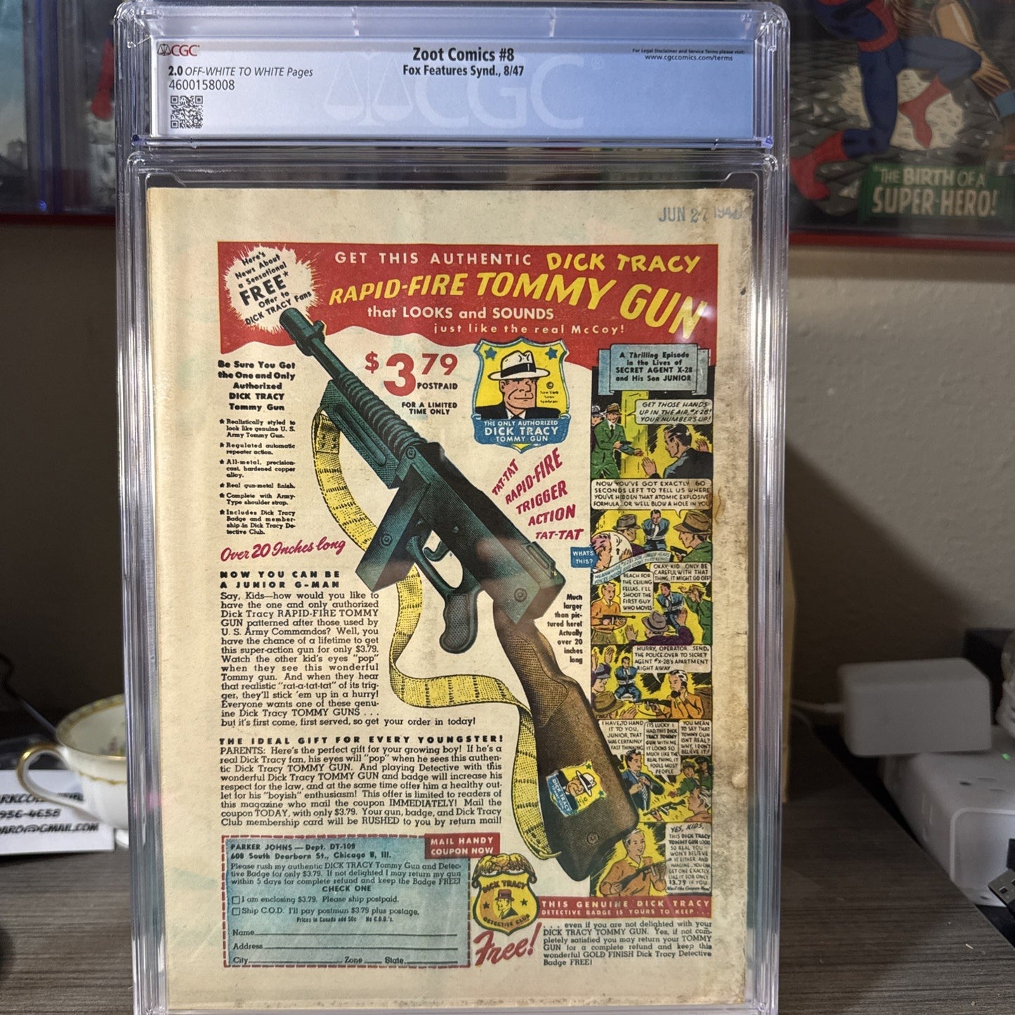 Zoot Comics #8 Classic Cover Good Girl Golden Age Matt Baker Comic 1947 CGC 2.0