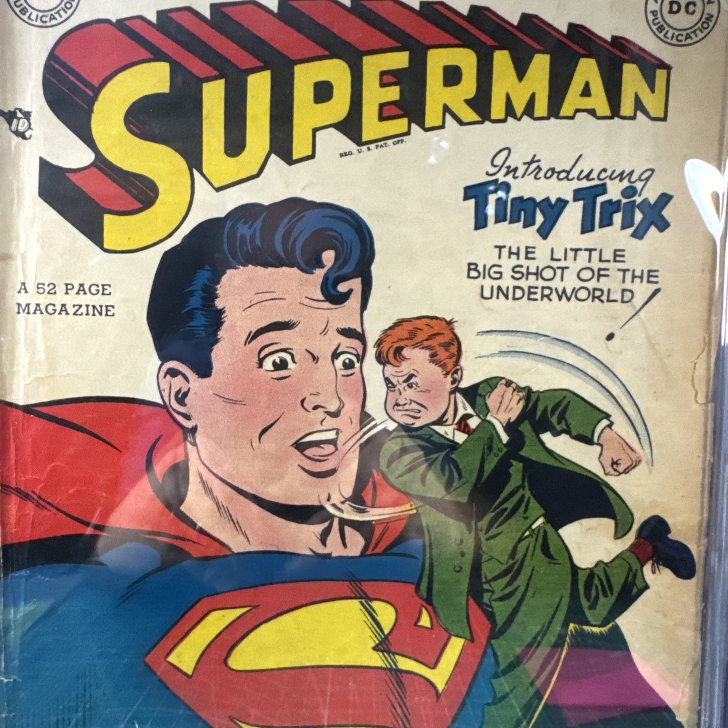 Superman #58 1949 CGC 2.5 (1st App of Tiny Trix) OW Pages Rare!