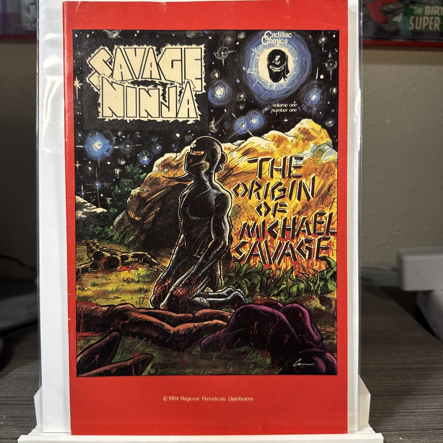 Savage Ninja #1, The Origin of Michael Savage, Cadillac Comics, February 1985