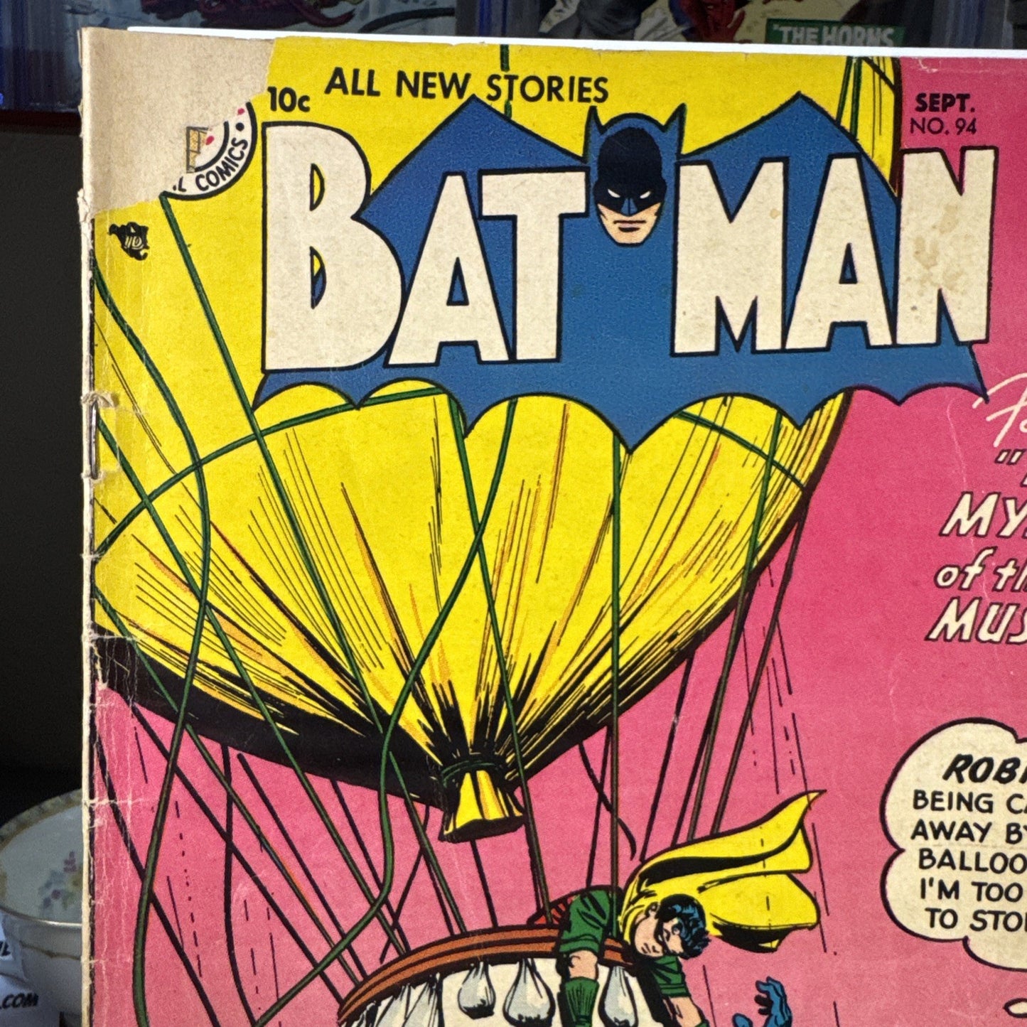 1955 - BATMAN #94 - GOLDEN AGE - MYSTERY OF THE SKY MUSEUM GD