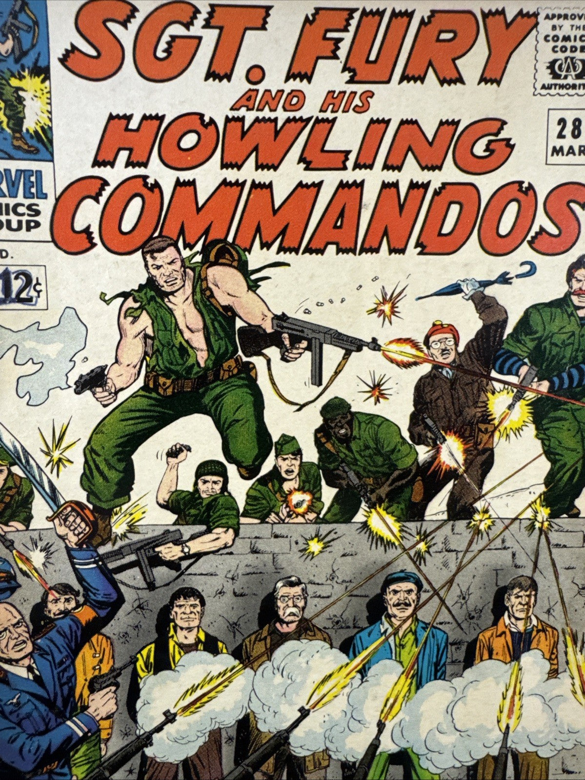 Sgt. Fury and his Howling Commandos #28 (Marvel Comics 1966) F+/VF- SILVER