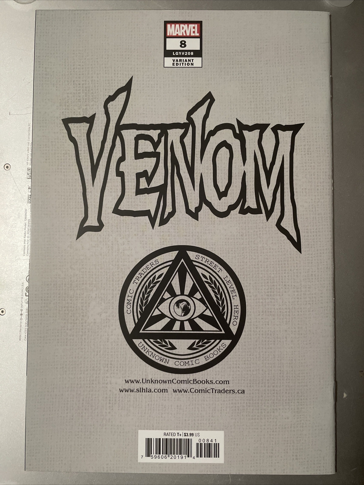 Venom #8 2022 SUPER RAD Boney Unknown Variant Stunning NM+ Copy CGC This Badboy!