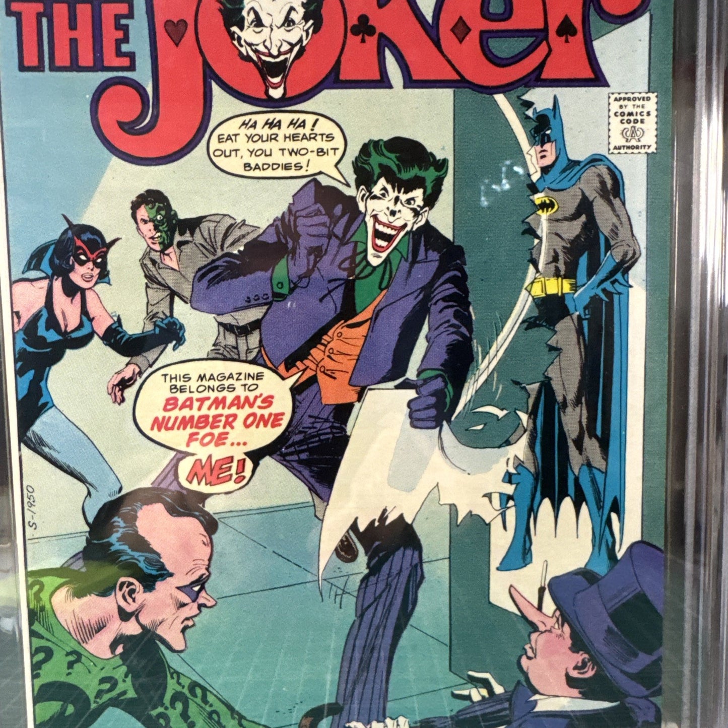 The Joker #1 (1975) CGC 9.6 Two-Face App Yummy White Pager! Catwoman Penguin