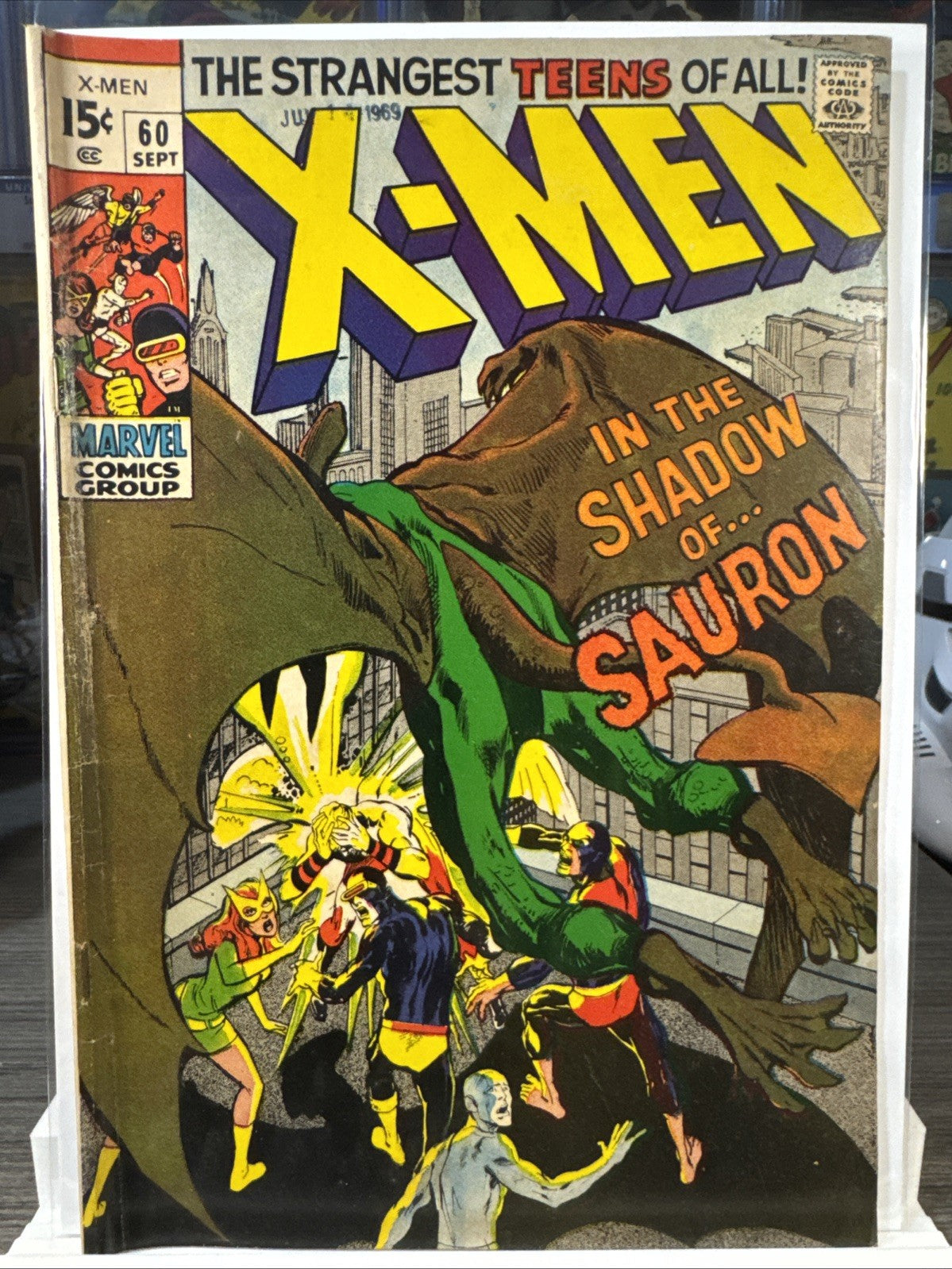The X-Men #60—1st App of Sauron—Neal Adams Goodness!— VG Marvel 1969 SILVER