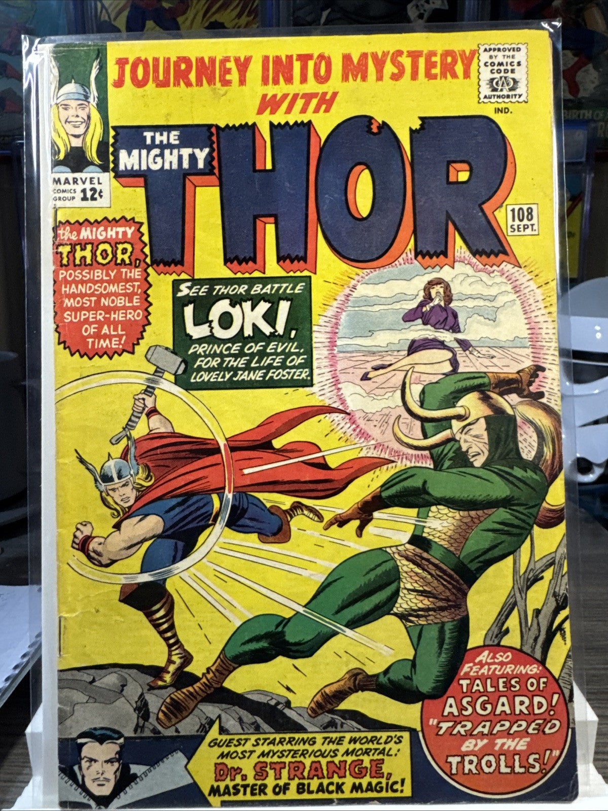 Journey into Mystery #108 (Marvel Comics September 1964) VG- SILVER