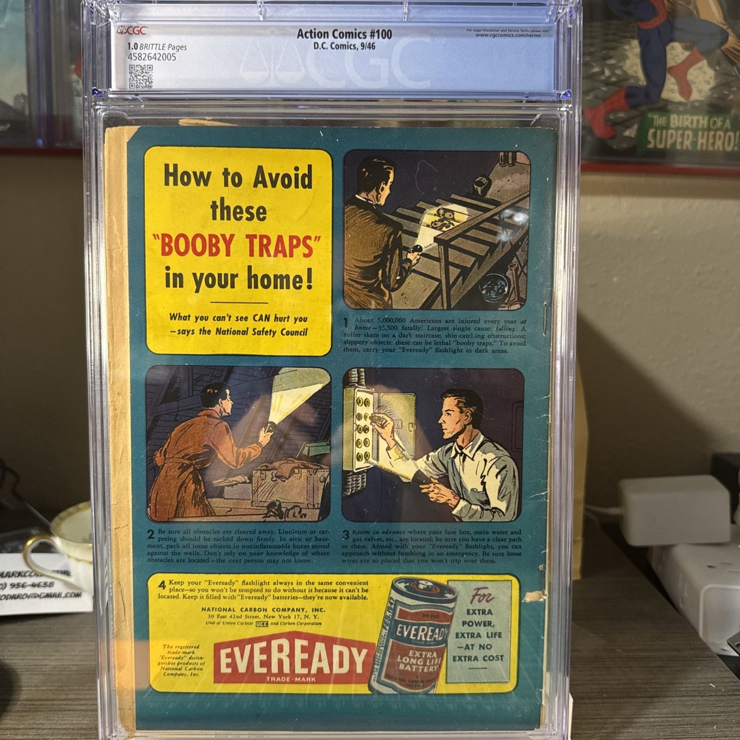 Action Comics #100 CGC 1.0 1946 Classic Wayne Boring Cover
