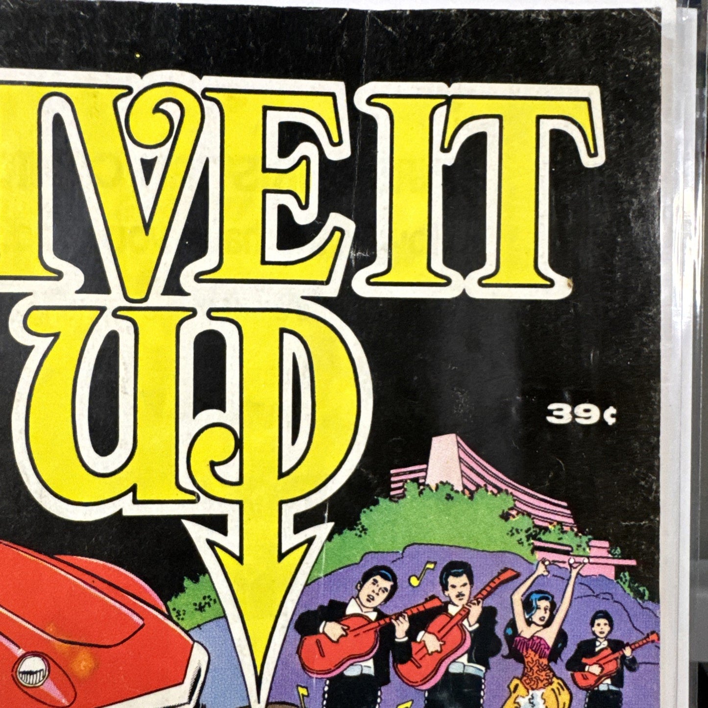 LIVE IT UP #1 1976 SPIRE CHRISTIAN COMIC BOOK AL HARTLEY COVER BRONZE 39c Cover
