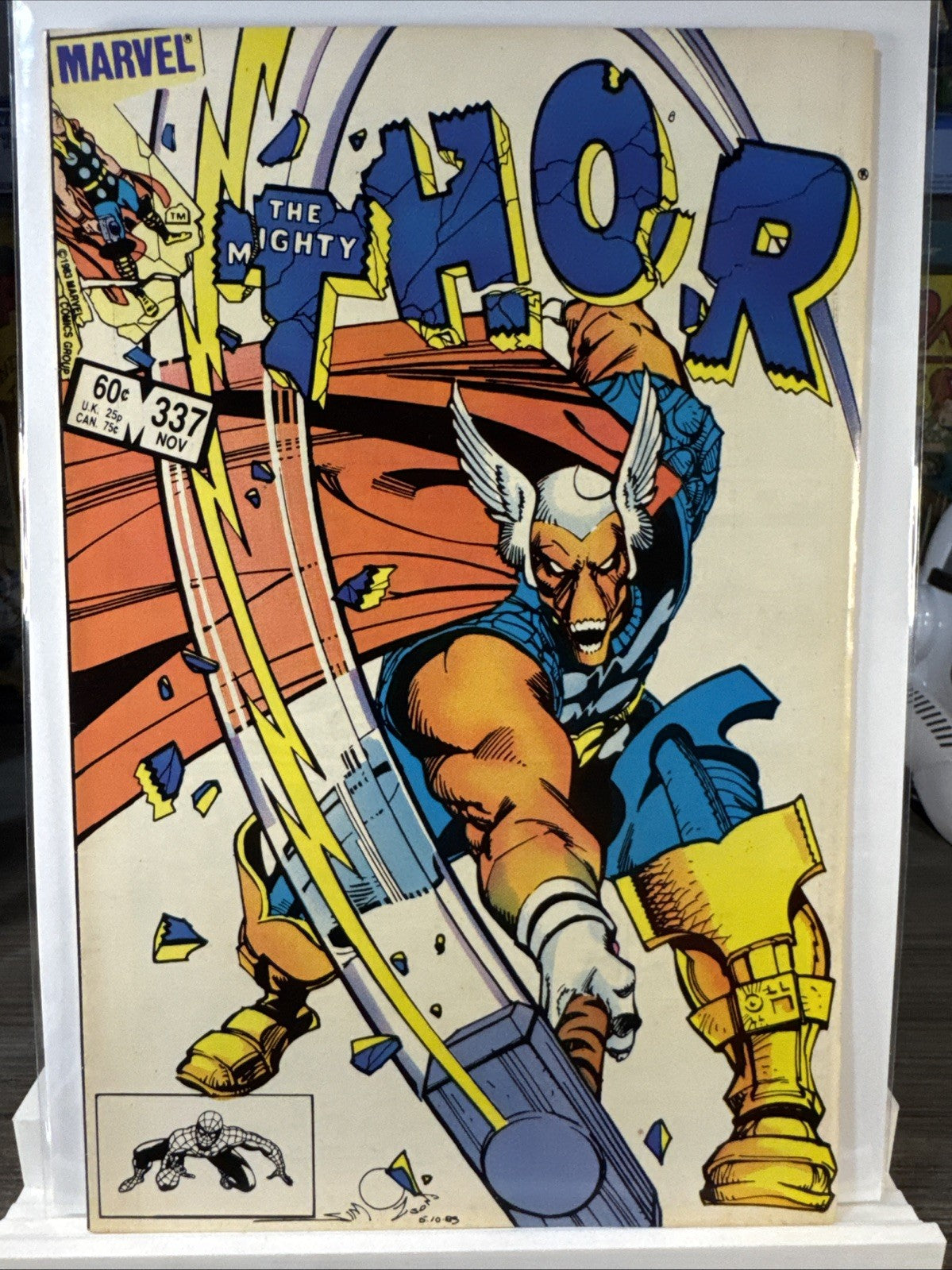 The Mighty Thor #337 (Marvel 1983) BRONZE KEY 1st App Beta Ray BIll Spec Book