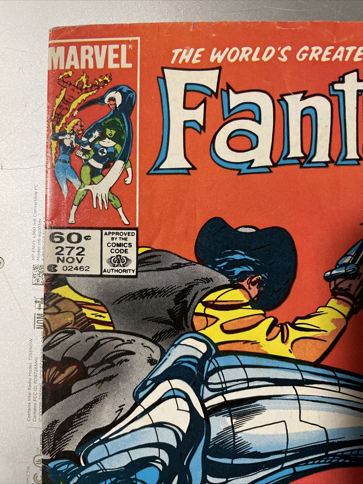 Fantastic Four #272 Comic Book 1984 F/VF 1st Cameo Nathaniel Richards Press It
