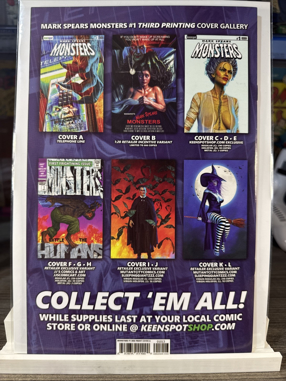 Mark Spears Monsters #1 Third Printing Cover Variant - A MODERN NM-