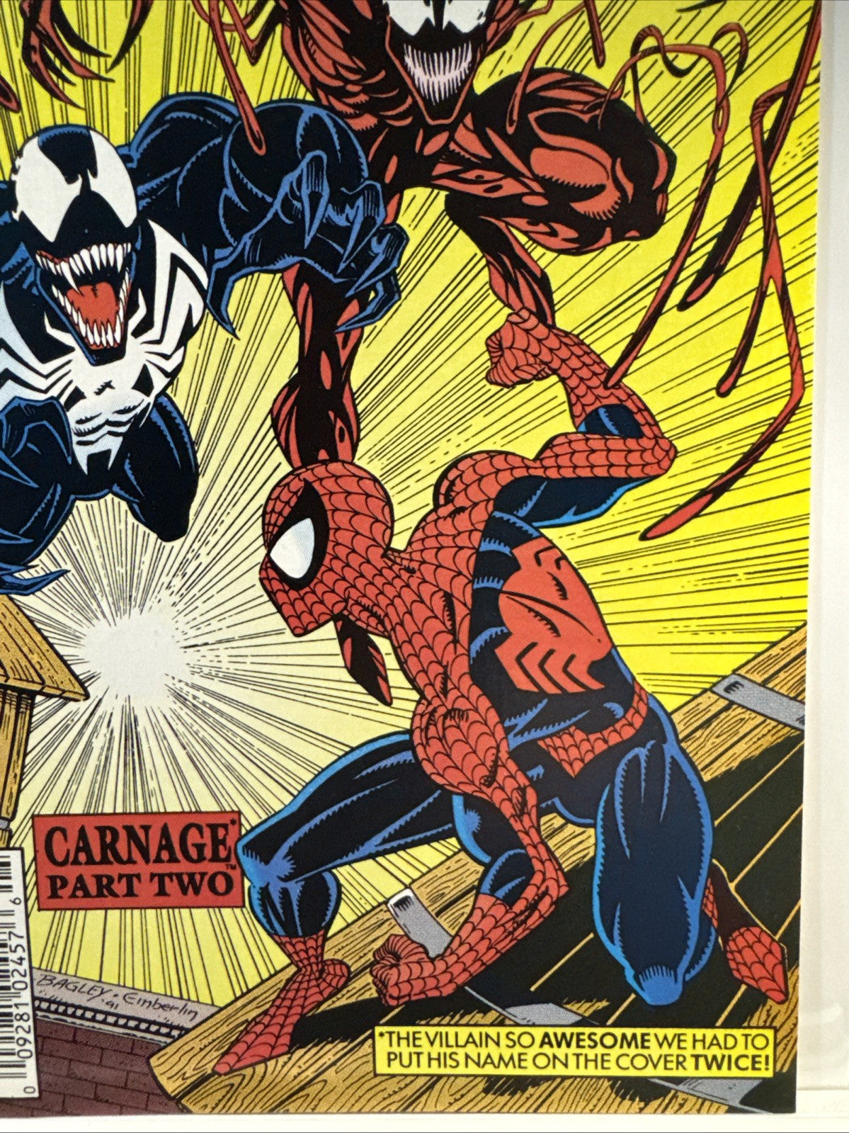 The Amazing Spider-Man #362 Newsstand Variant Marvel 1992 COPPER KEY 2nd Carnage