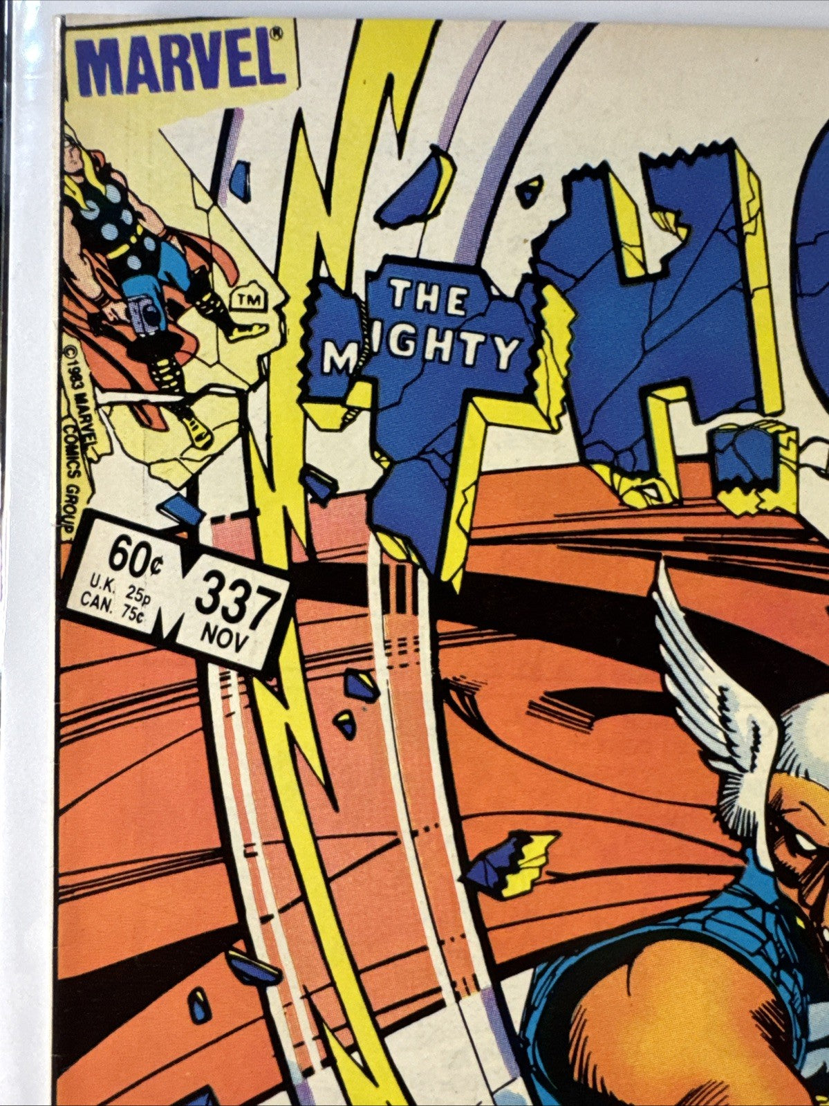 The Mighty Thor #337 (Marvel 1983) BRONZE KEY 1st App Beta Ray BIll Spec Book