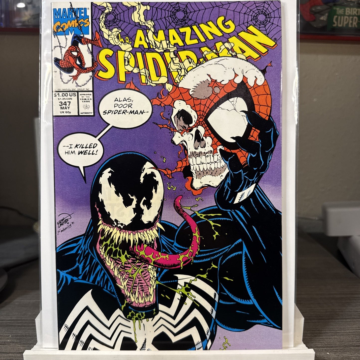 The Amazing Spider-Man #347 (Marvel Comics May 1991) COPPER Iconic Cover