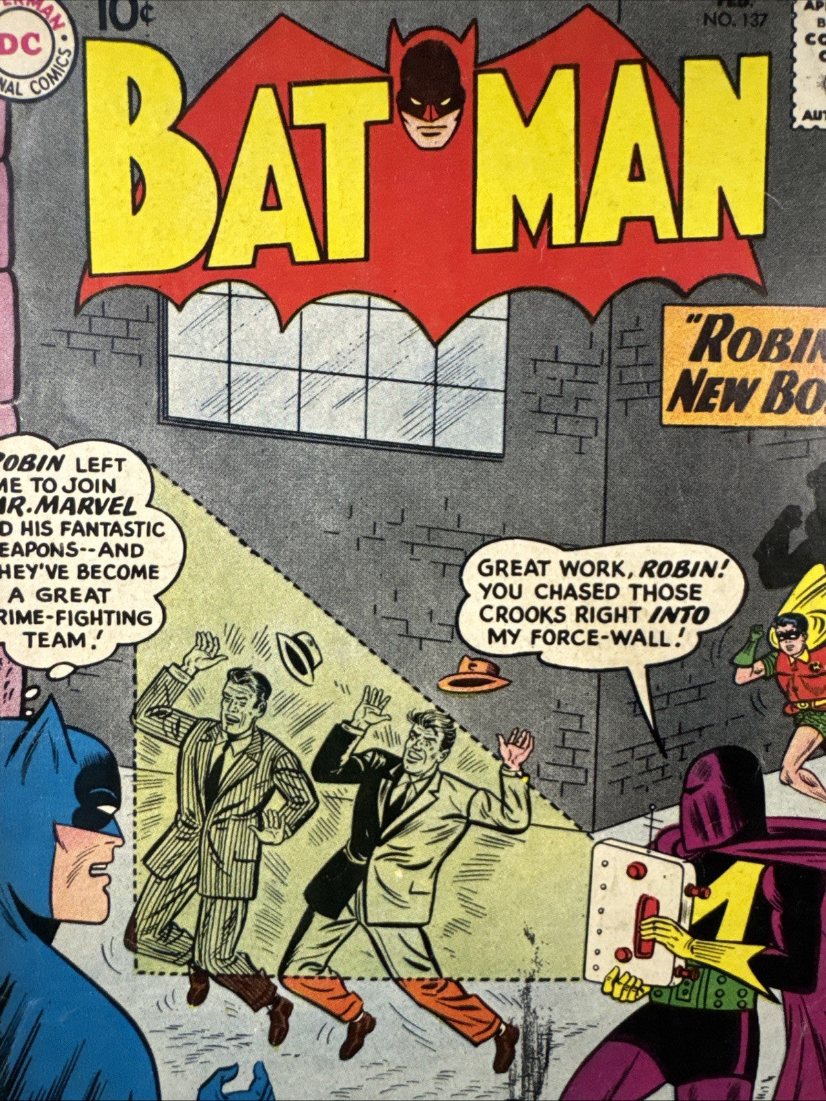 Batman #137 (DC Comics February 1961) VG SILVER