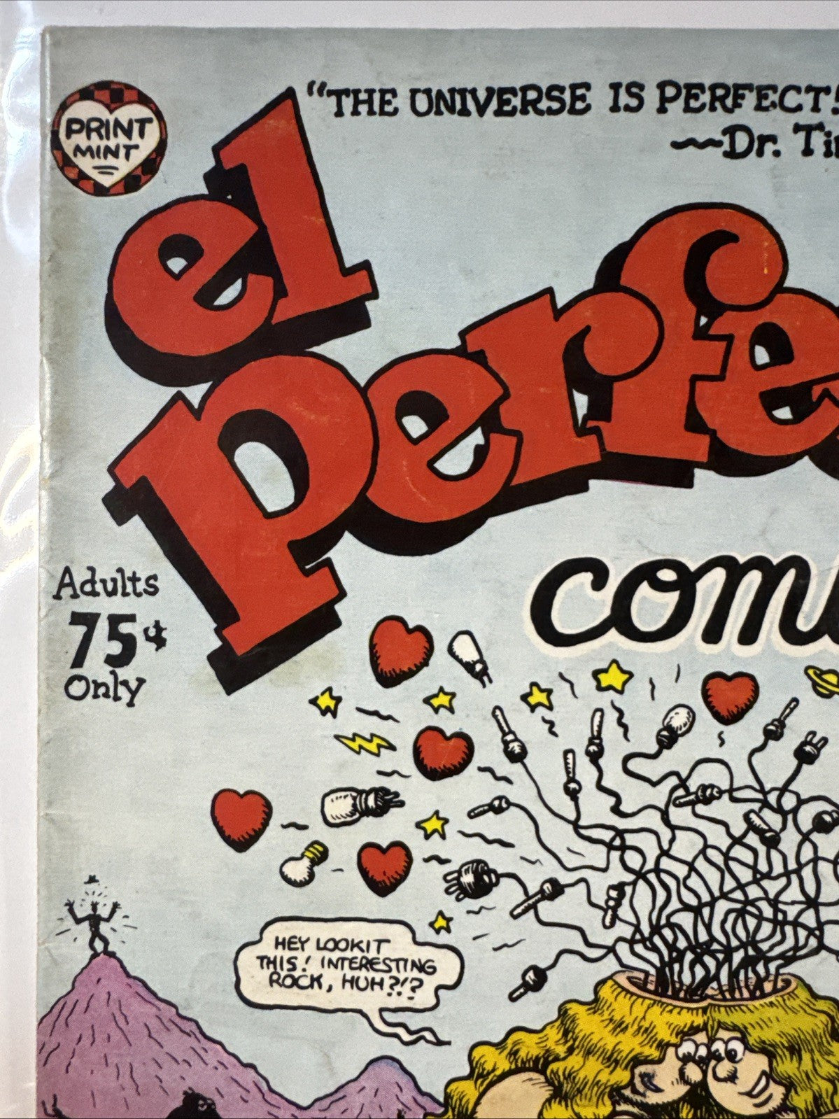 El Perfecto Comics Print Mint 1973 VG 2nd Print Low Print Run UNDERGROUND BRONZE