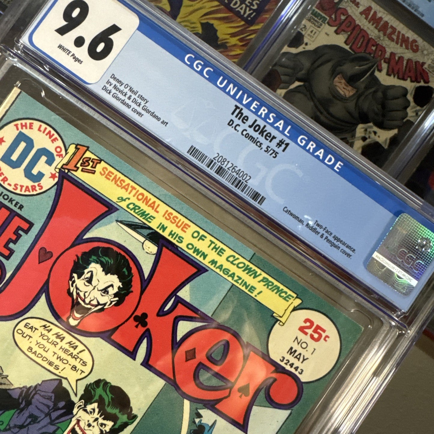 The Joker #1 (1975) CGC 9.6 Two-Face App Yummy White Pager! Catwoman Penguin