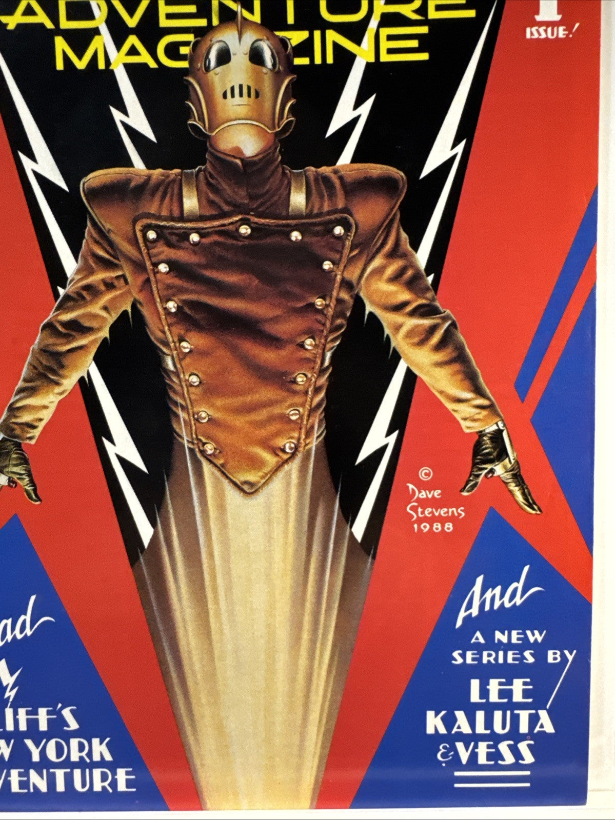 ROCKETEER Adventure Magazine #1 (1988) Classic Dave Stevens Comico COPPER VF