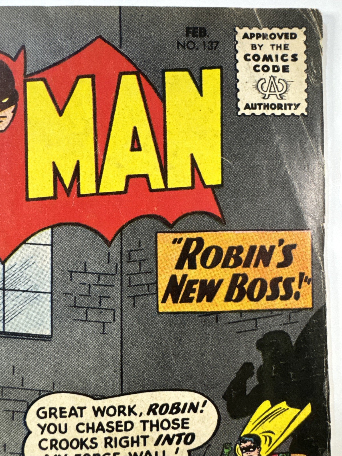Batman #137 (DC Comics February 1961) VG SILVER