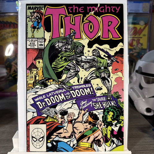 The Mighty Thor #410 (Marvel Comics Mid November 1989) COPPER DOOM KEY
