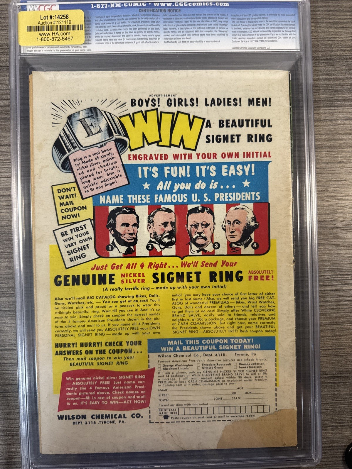 Green Lantern 1 CGC 2.5 1960 1st Guardians of the Universe SILVER KEY