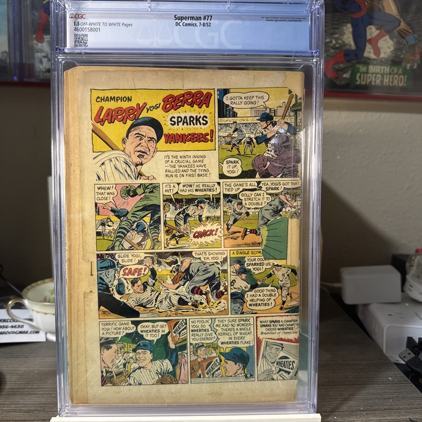 Superman #77 1952 CGC 1.5 (Wayne Boring/Al Plastino Art) Rare Book In Any Grade
