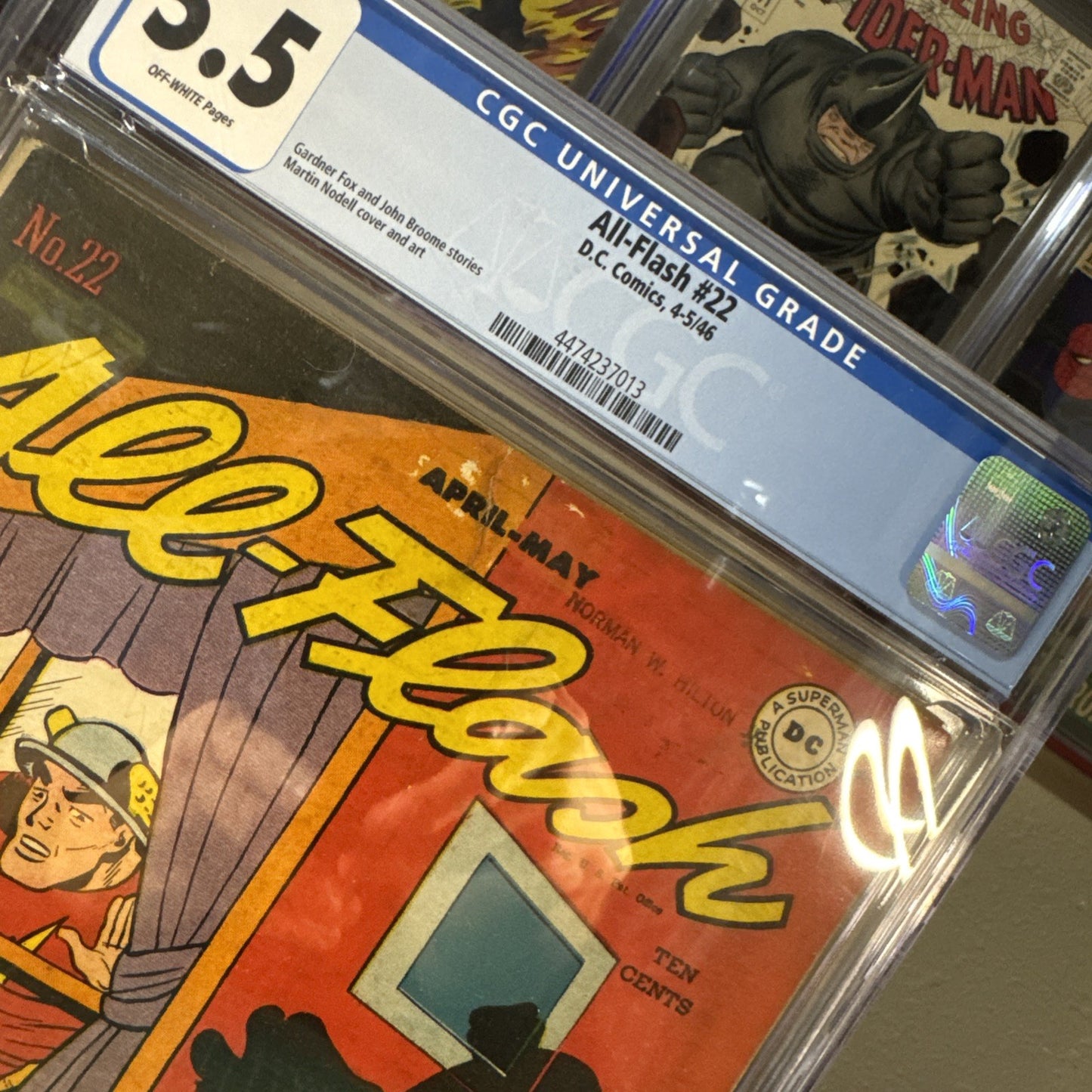 All-Flash #22 (DC Comics April-May 1946) CGC 5.5 Gorgeous Looking Golden Age!