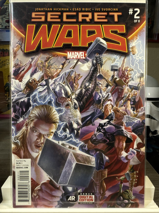 Secret Wars #2 (Marvel 2015) KEY 1st App God Emperor Doom MCU MODERN Alex Ross