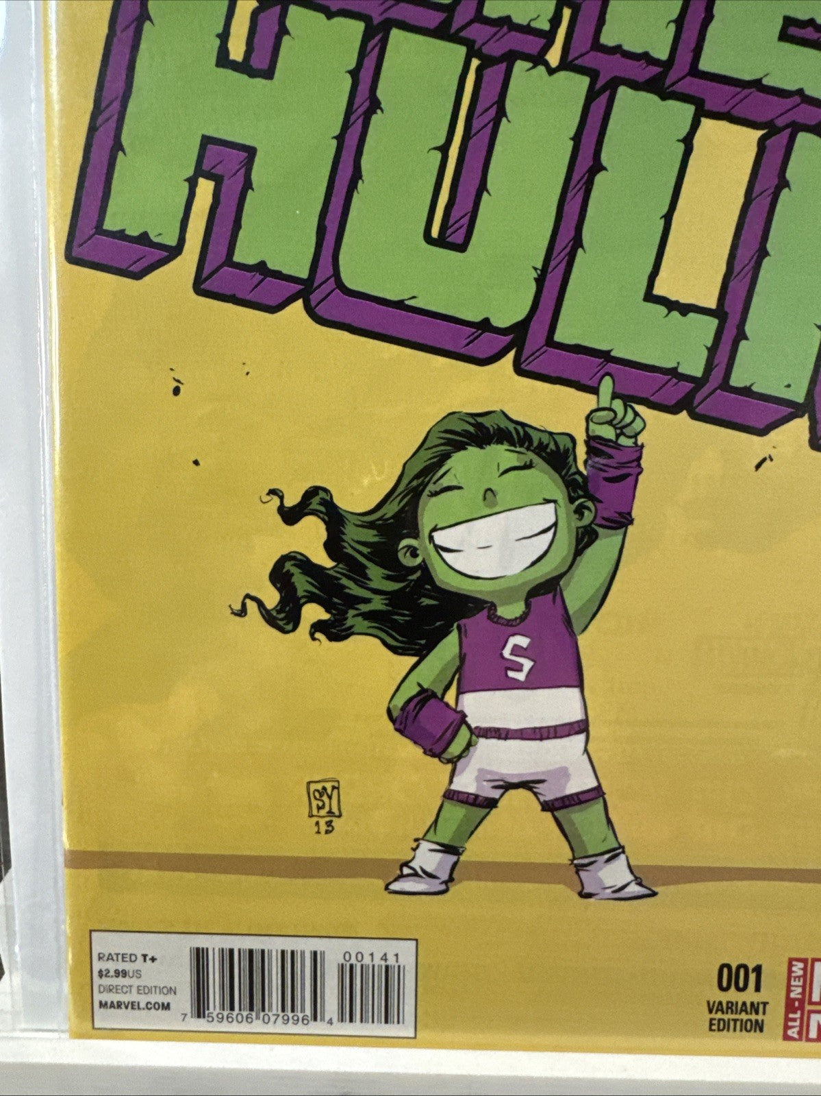 SHE-HULK #1 SKOTTIE YOUNG Baby Variant Marvel Now 2014 👀🔥 MODERN