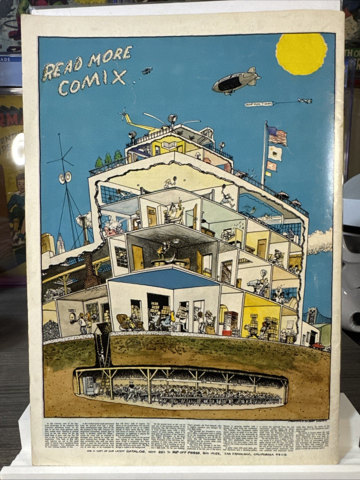 Rip Off Comix #1 Underground 1977 3rd Printing. Est 5000 Print Run VG