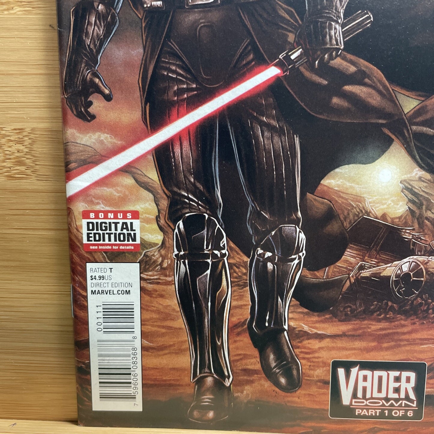 STAR WARS VADER DOWN 1 MARK BROOKS COVER 2015 MARVEL COMICS NM