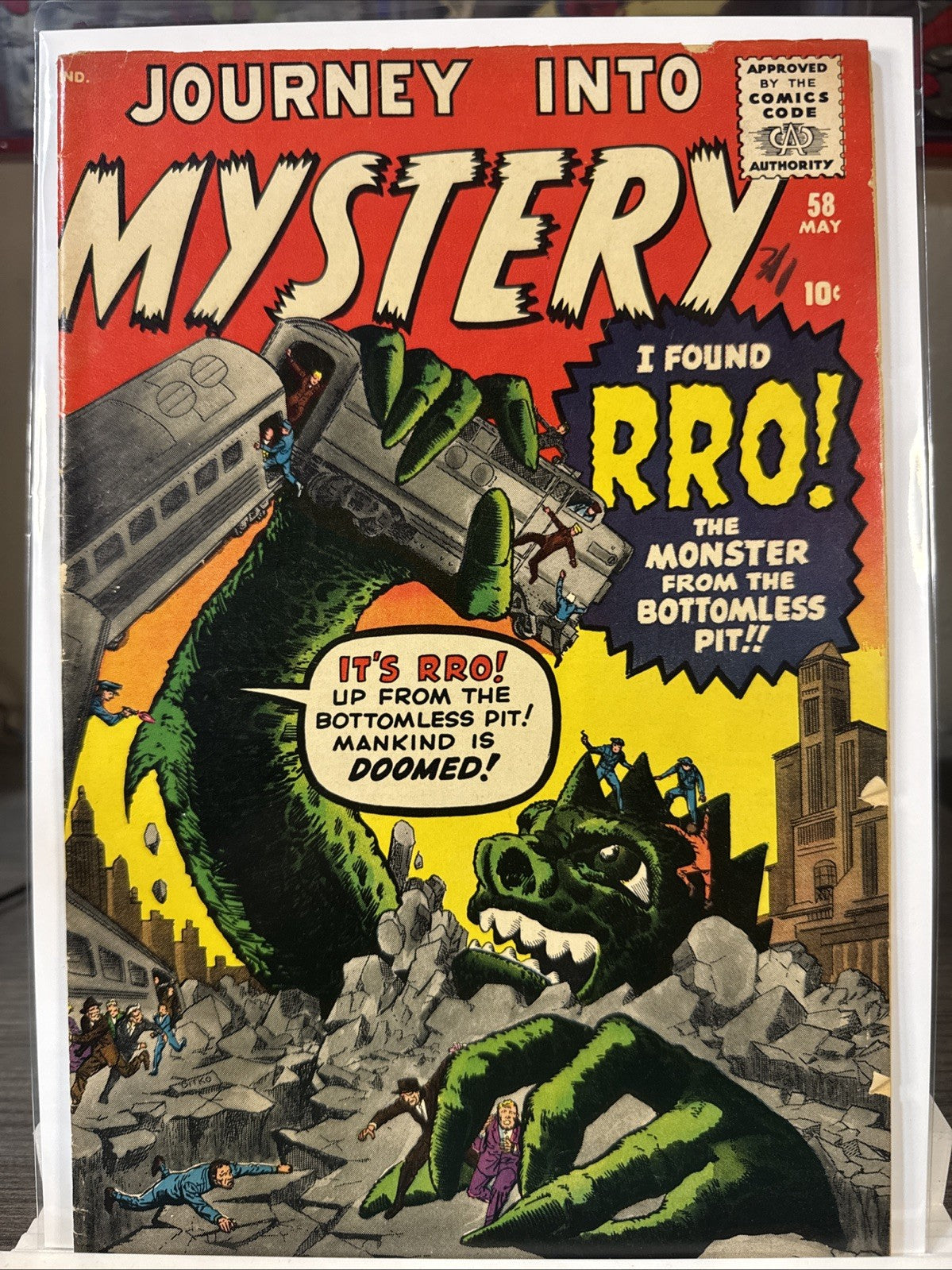 Journey into Mystery #58 (Atlas Comics May 1960) SILVER F NICE! Pre Super Hero