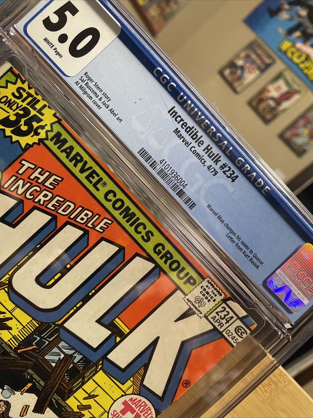INCREDIBLE HULK #234 CGC 5.0 WP!! 1st QUASAR(MARVEL BOY) MCU 1979 NEWSSTAND