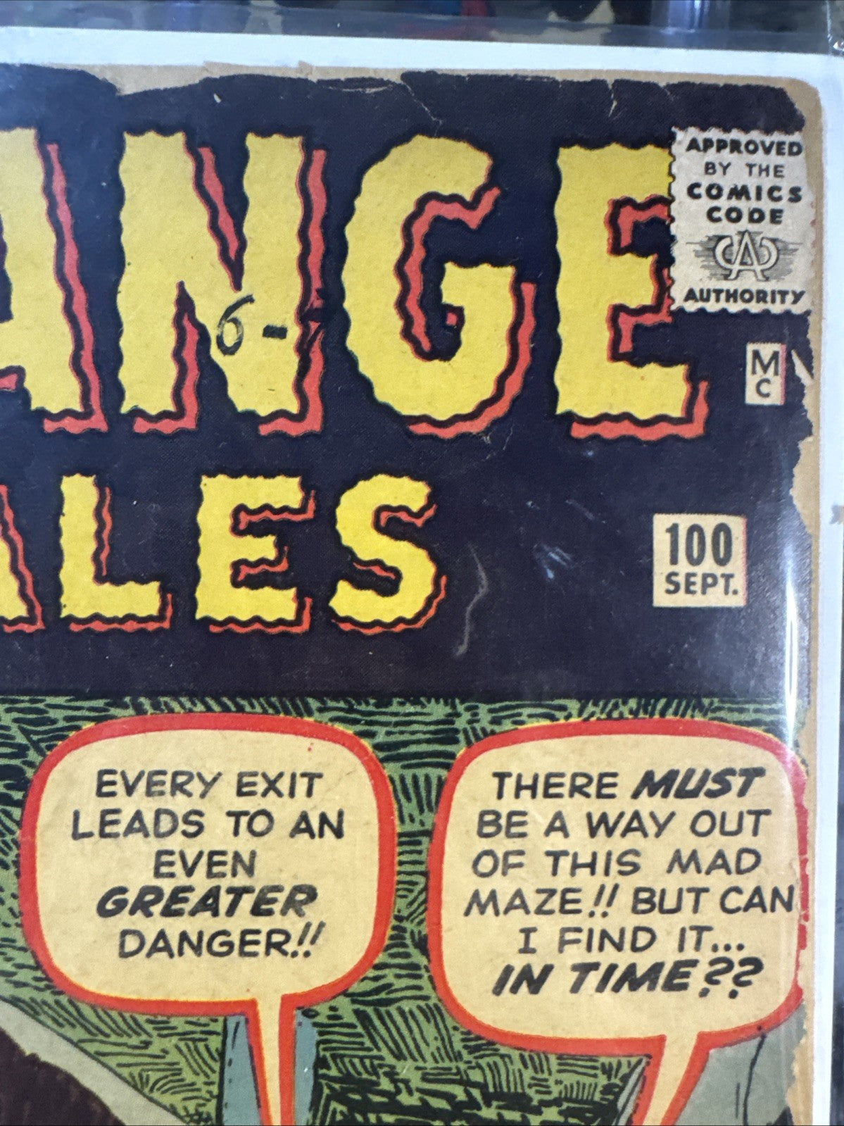 Strange Tales #100 (1962) Low Grade Detached Cover SILVER KIRBY DITKO Pre-Hero