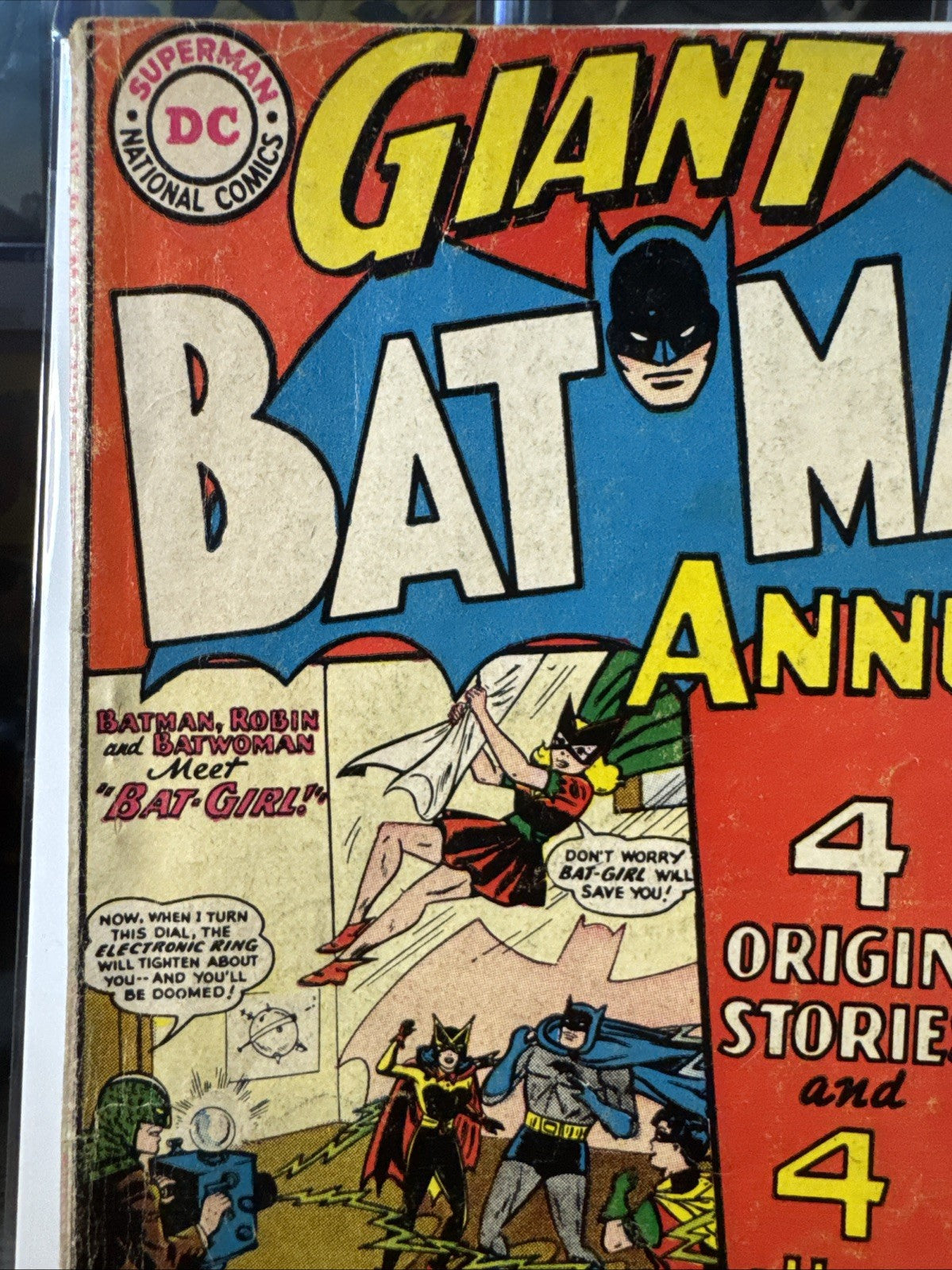Batman Annual #7 (DC Comics 1964) G SILVER Cool Back Cover Poster Origin Stories