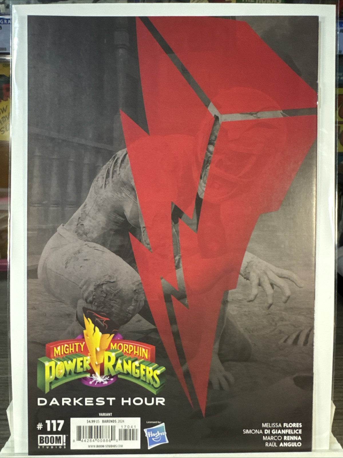 Mighty Morphin Power Rangers #117 1:10 Barends B&W Virgin Variant Zombie MODERN