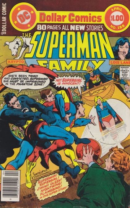 The Superman Family Crisis In Kandor!; The Death Angel From Earth; The Mutant Menace of Metropolis!; Ridin' the Rails; Here There Be... Giants!; Kandor vs. Supergirl! 188