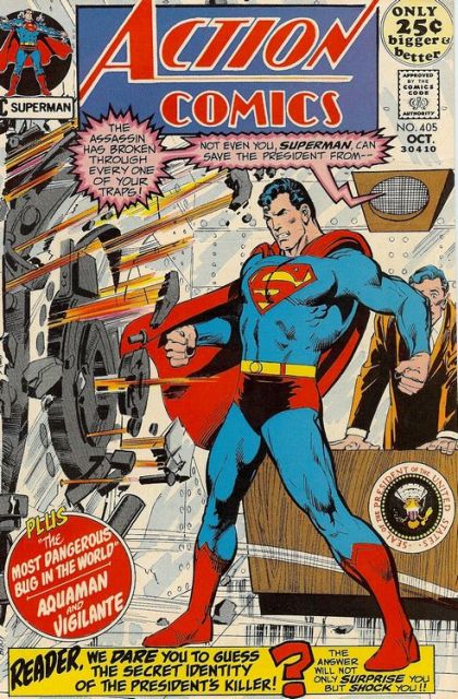 Action Comics, Vol. 1 Superman: Bodyguard Or Assassin? / the Red Dust Bandit! / the Haunted Island! / the Most Dangerous Bug in the World? 405