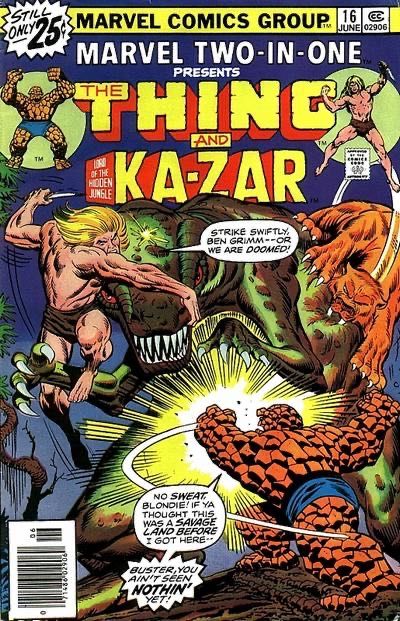 Marvel Two-in-One, Vol. 1 Into the Savage Land 16A