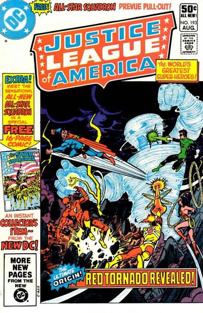 Justice League of America, Vol. 1 The Origin Of The Red Tornado, The Secret Of Genesis / All-Star Squadron 193A