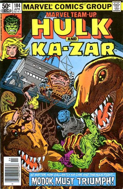 Marvel Team-Up, Vol. 1 Hulk and Ka-Zar 104B