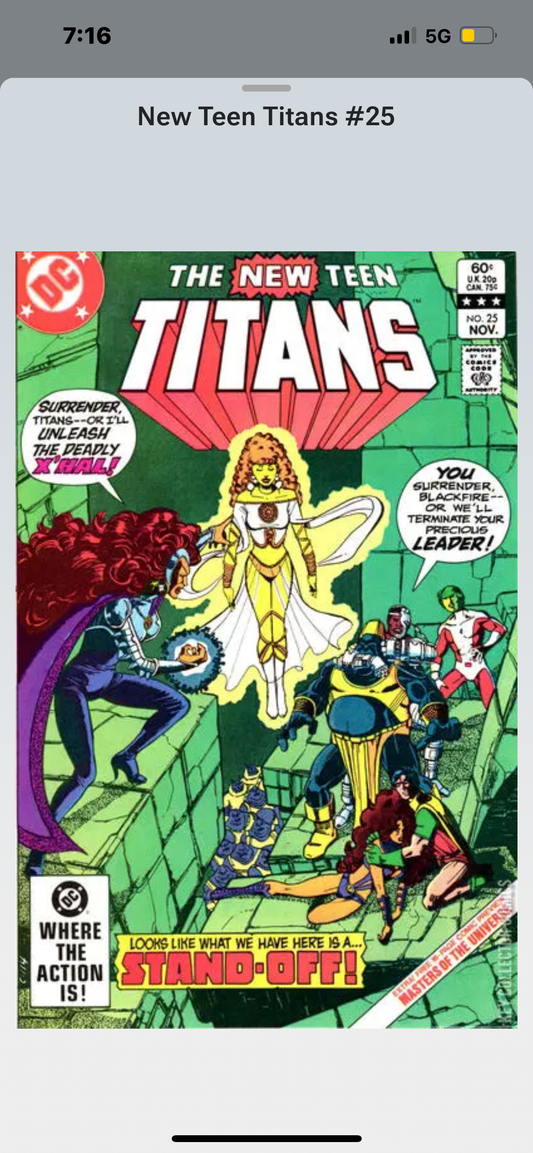 The New Teen Titans, Vol. 1, #25A