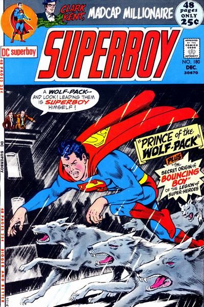 Superboy, Vol. 1 Prince of the Wolf-Pack; the Secret Origin of Bouncing Boy; Clark Kent, Madcap Millionaire 180