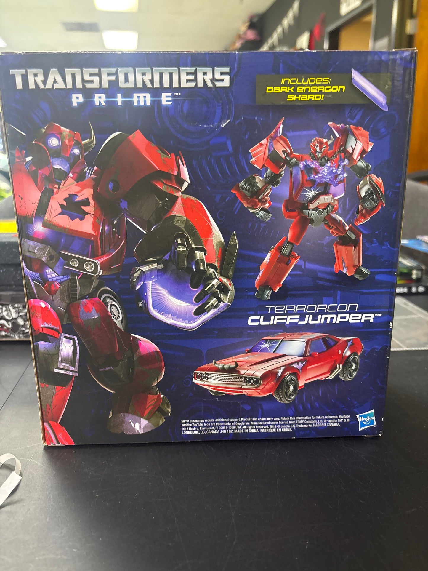 Transformers Prime SDCC Rust In Peace Terrorcon Cliffjumper