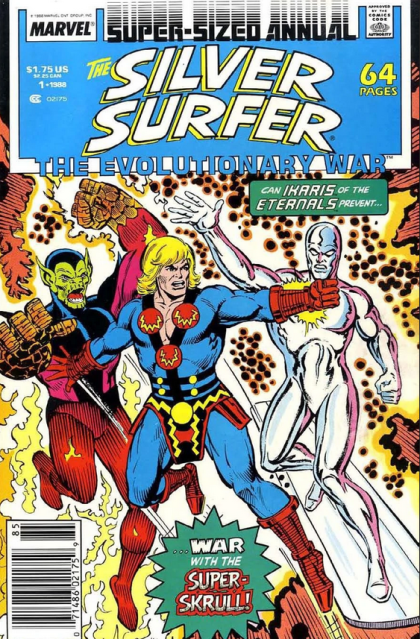 Silver Surfer Annual Evolutionary War - Adam; Moth To The Flame; Mantis; High Evolutionary Chapter Three: The Men, The Mine, The Mountain 1B